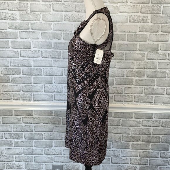 Midnight Doll Geometric Glitter Black Dress NEW Junior 9 Party Prom Dance - Picture 3 of 9